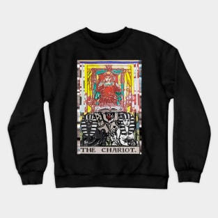 The Chariot Tarot Card Tarot Lover Gift Design Crewneck Sweatshirt